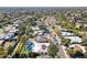 Aerial view of a residential neighborhood showcasing houses and pools at 8709 E Irish Hunter Trl, Scottsdale, AZ 85258
