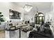 Spacious living room with comfortable seating and large artwork at 8802 E Rimrock Dr, Scottsdale, AZ 85255