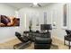 Home office with built-in desk and large windows at 8802 E Rimrock Dr, Scottsdale, AZ 85255