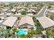 Aerial view of neighborhood, house with pool in view at 10405 W Patrick Ln, Peoria, AZ 85383