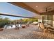 Spacious backyard with a pool, spa, and fire pit at 12544 N 120Th Pl, Scottsdale, AZ 85259