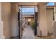 Private courtyard with a fountain and seating area at 12544 N 120Th Pl, Scottsdale, AZ 85259