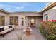 Relaxing courtyard with fountain and comfortable seating at 12544 N 120Th Pl, Scottsdale, AZ 85259