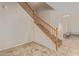 Wooden staircase with simple, clean design at 16109 W Christy Dr, Surprise, AZ 85379