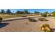 Landscaped backyard with golf course view at 21214 N 124Th Ave, Sun City West, AZ 85375