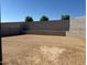 Dirt lot backyard with block fence and room to landscape at 22563 W Pontiac Dr, Surprise, AZ 85387