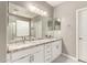 Double vanity bathroom with granite countertops at 2527 W Kit Carson Trl, Anthem, AZ 85086