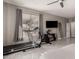 Bedroom with a treadmill and exercise bike at 2527 W Kit Carson Trl, Anthem, AZ 85086