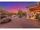 Spacious backyard with desert landscaping at 3205 S Ponderosa Dr, Gold Canyon, AZ 85118