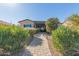 Pathway to backyard with mature shrubs and plants at 41688 W Cribbage Rd, Maricopa, AZ 85138