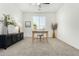 Spacious bedroom with carpeted floor and built-in media console at 22235 E Munoz Ct, Queen Creek, AZ 85142