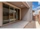 Relaxing covered patio with sliding glass door access at 2917 N Evergreen St, Buckeye, AZ 85396