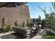 Relaxing patio furniture with desert landscaping views at 38300 N 102Nd St, Scottsdale, AZ 85262