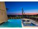 Infinity pool and spa with desert sunset views at 38300 N 102Nd St, Scottsdale, AZ 85262