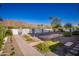 Landscaped front yard with pathway and mountain view at 5455 E Lincoln Dr # 1001, Paradise Valley, AZ 85253