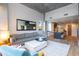 Open living space with hardwood floors, comfortable seating and kitchen view at 5455 E Lincoln Dr # 1001, Paradise Valley, AZ 85253
