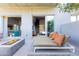 Private patio with fire pit and comfortable seating at 5455 E Lincoln Dr # 1001, Paradise Valley, AZ 85253