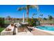 Outdoor kitchen with built-in barbecue grill, offering a perfect space for grilling and chilling by the pool at 6178 W Quail Ave, Glendale, AZ 85308