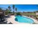 Inviting pool with golf course views, built in bbq, and beautiful landscaping at 6178 W Quail Ave, Glendale, AZ 85308