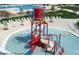 Fun water park with a large water play structure and lounge chairs at 6706 W Victory Way, Florence, AZ 85132