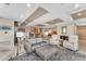 Open living room with contemporary furniture and large windows at 7117 E Rancho Vista Dr # 3006, Scottsdale, AZ 85251