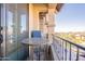 Private balcony with table and chairs, scenic view at 9127 E Lynwood St, Mesa, AZ 85207
