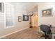 Bedroom with basketball hoop and desk at 9127 E Lynwood St, Mesa, AZ 85207