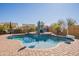 Relaxing kidney shaped pool, perfect for summer enjoyment at 9127 E Lynwood St, Mesa, AZ 85207