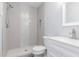 Updated bathroom features a walk-in shower and sleek fixtures for a modern feel at 918 E Cochise Dr, Phoenix, AZ 85020