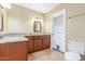 Bathroom features granite countertops and a double vanity at 9607 N 41St Dr, Phoenix, AZ 85051