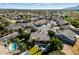 Wide aerial view of the home and surrounding neighborhood at 10232 N 54Th Pl, Paradise Valley, AZ 85253