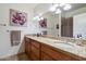 Double vanity bathroom with granite countertops at 10232 N 54Th Pl, Paradise Valley, AZ 85253