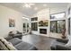 Gathering room with fireplace and access to backyard at 10232 N 54Th Pl, Paradise Valley, AZ 85253