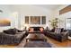 Comfortable living room with hardwood floors and ample seating at 10232 N 54Th Pl, Paradise Valley, AZ 85253