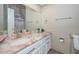 Elegant bathroom with marble countertop and gold fixtures at 10405 N 65Th Dr, Glendale, AZ 85302