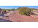 Landscaped backyard with fire pit and pathway at 10555 W Woodruff Rd, Casa Grande, AZ 85194