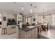 Large kitchen island with granite countertop and seating at 14806 E Crested Crown --, Fountain Hills, AZ 85268