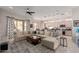 Open floor plan with large sectional sofa and kitchen at 14806 E Crested Crown --, Fountain Hills, AZ 85268