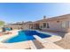 Stunning kidney-shaped pool with a diving board, surrounded by a spacious patio at 14806 E Crested Crown --, Fountain Hills, AZ 85268