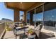 Covered balcony with panoramic mountain views and seating at 14849 E Valley Vista Dr, Fountain Hills, AZ 85268
