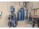 Garage with water softener, water heater and storage at 14849 E Valley Vista Dr, Fountain Hills, AZ 85268