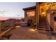Private hot tub and patio area with stunning sunset views at 14849 E Valley Vista Dr, Fountain Hills, AZ 85268