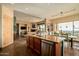 Open kitchen boasts granite island, stainless steel appliances, and views at 14849 E Valley Vista Dr, Fountain Hills, AZ 85268