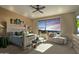 Main bedroom with mountain views and seating area at 14849 E Valley Vista Dr, Fountain Hills, AZ 85268