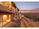 Ground level patio with seating area and mountain views at 14849 E Valley Vista Dr, Fountain Hills, AZ 85268