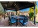 Outdoor dining area in a covered gazebo at 21122 W Edgemont Ave, Buckeye, AZ 85396