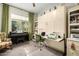 Home office with murphy bed, built-in desk and window seat at 21122 W Edgemont Ave, Buckeye, AZ 85396