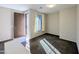 Inviting entryway with brown door and carpet flooring at 21209 N 40Th Ave, Glendale, AZ 85308