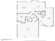 First-floor plan featuring an open kitchen, Gathering room, bedroom, bathroom, laundry room, foyer, living room, and garage at 2249 E Taxidea Way, Phoenix, AZ 85048