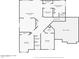 Second-floor plan features bedrooms, bathrooms, multiple closets, and a view of the open space below at 2249 E Taxidea Way, Phoenix, AZ 85048